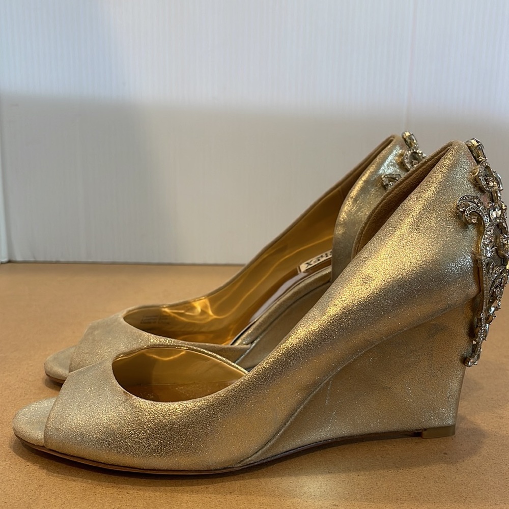 Badgley Mischka Wedge Shoes - Picture 5 of 8